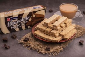 LITTLE LION CHOCOLATE FLAVOURED WAFERS 90G